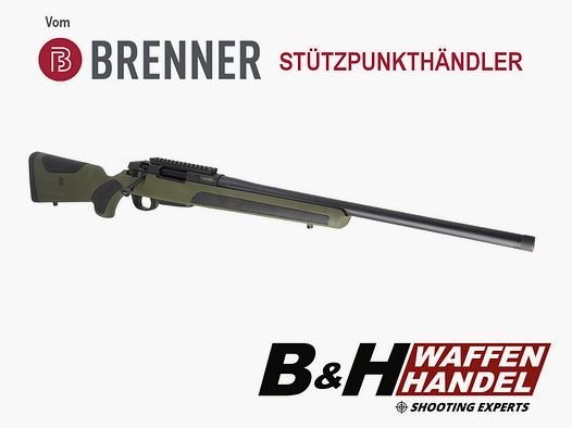 Brenner BR20 Polymer grün / Lauflänge 51cm | BR 20 Repetierer | Repetierbüchse | Jagdbüchse