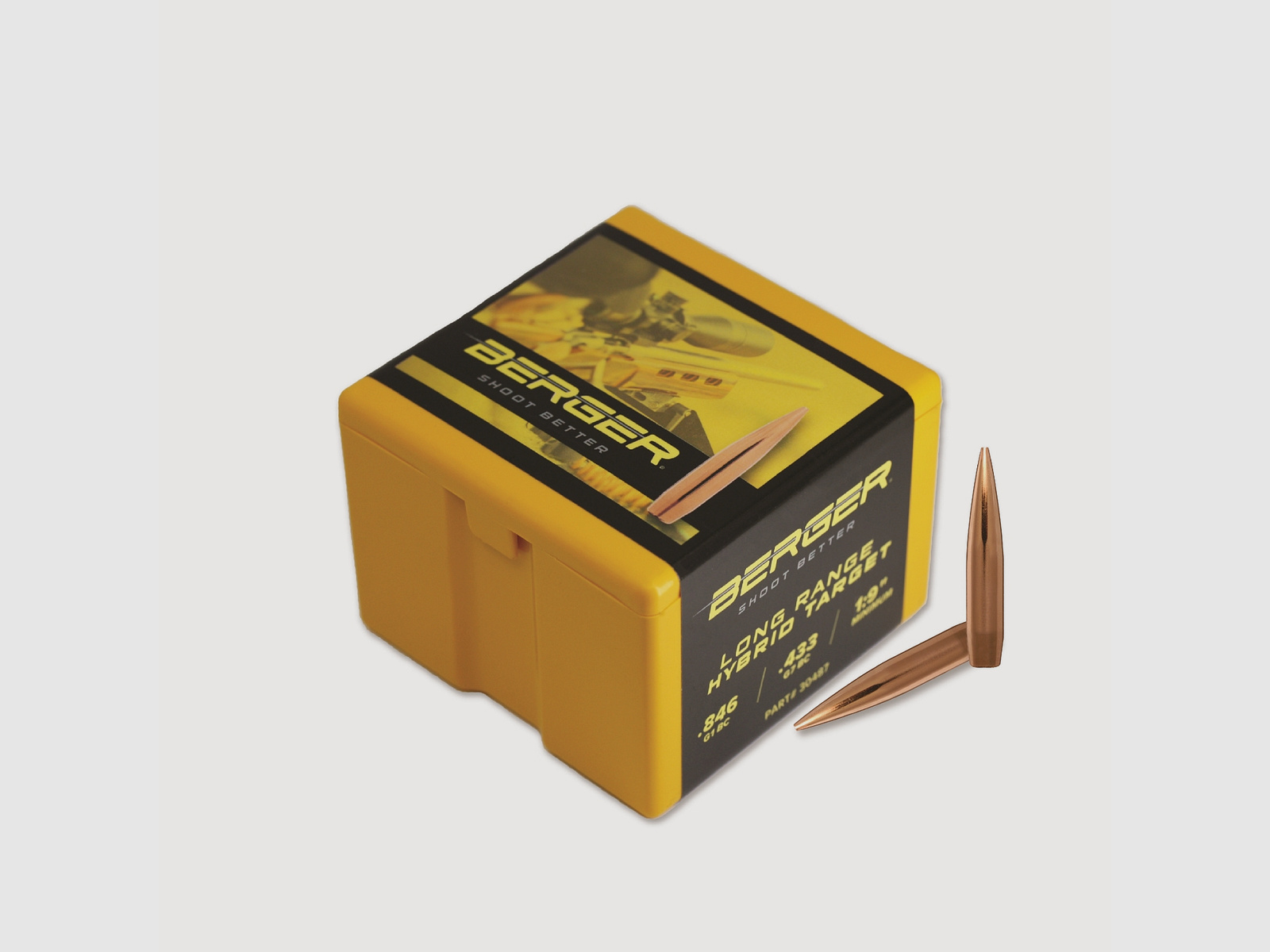 Proiettile Berger .30 Long Range Hybrid Target 245GR 100 Pezzi