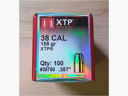 500 Geschosse Hornady .357 158 gr XTP / HP