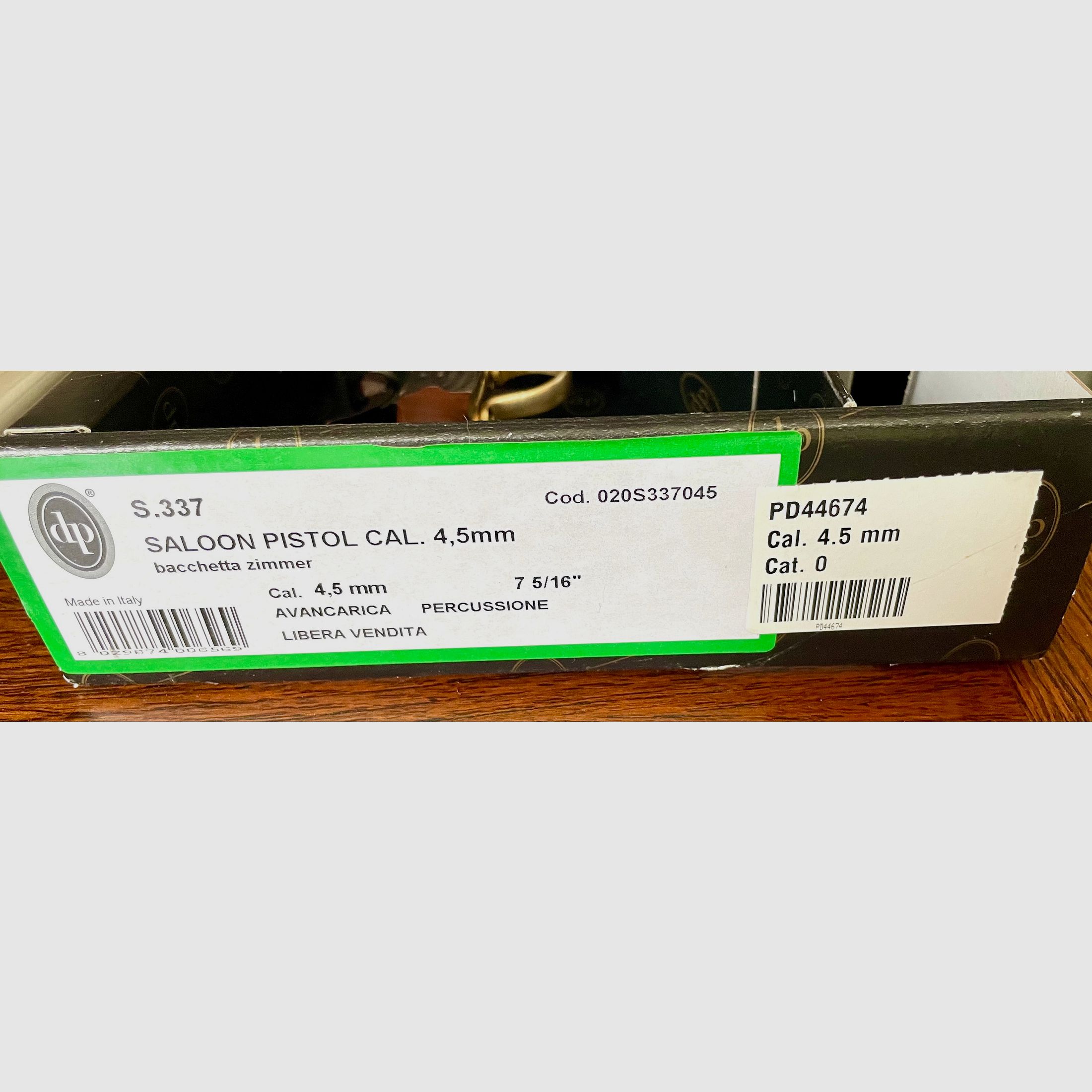 Saloon Perkusionspistole  4,5mm  (Pedersoli)