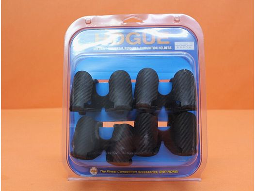 HOGUE HOGUE HoldALL Speed Loader Holder (00574) Universal CF Weave VE 4 Stück Doppel-Halter m. Gürtelclip