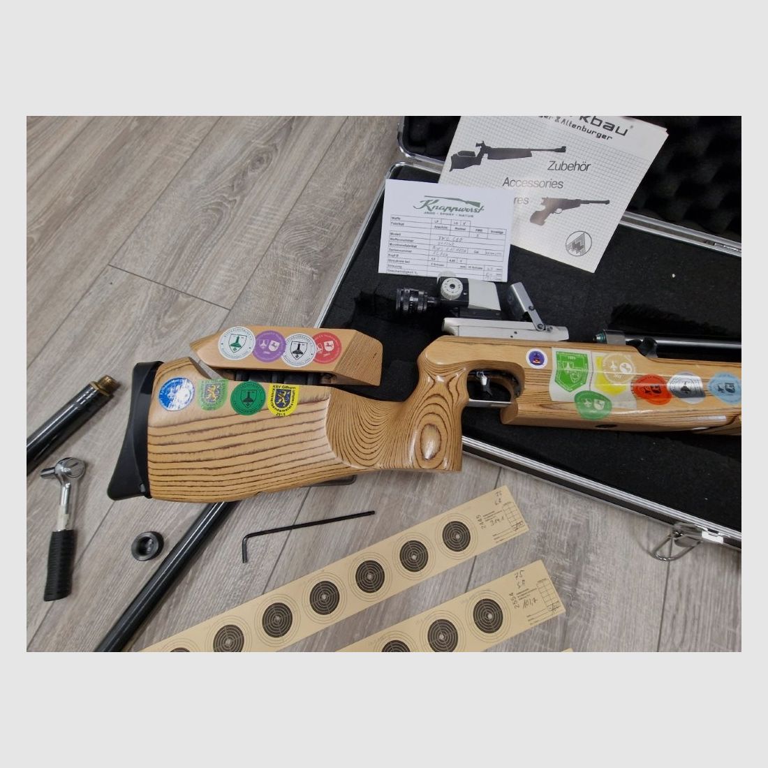 Feinwerkbau Match air rifle C 60 with lots of accessories, overhaul 2024!