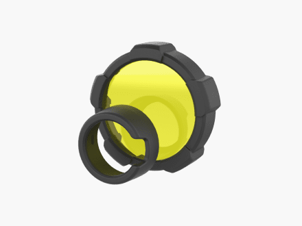 Filtre de couleur Ledlenser jaune 85,5 mm pour la MT18