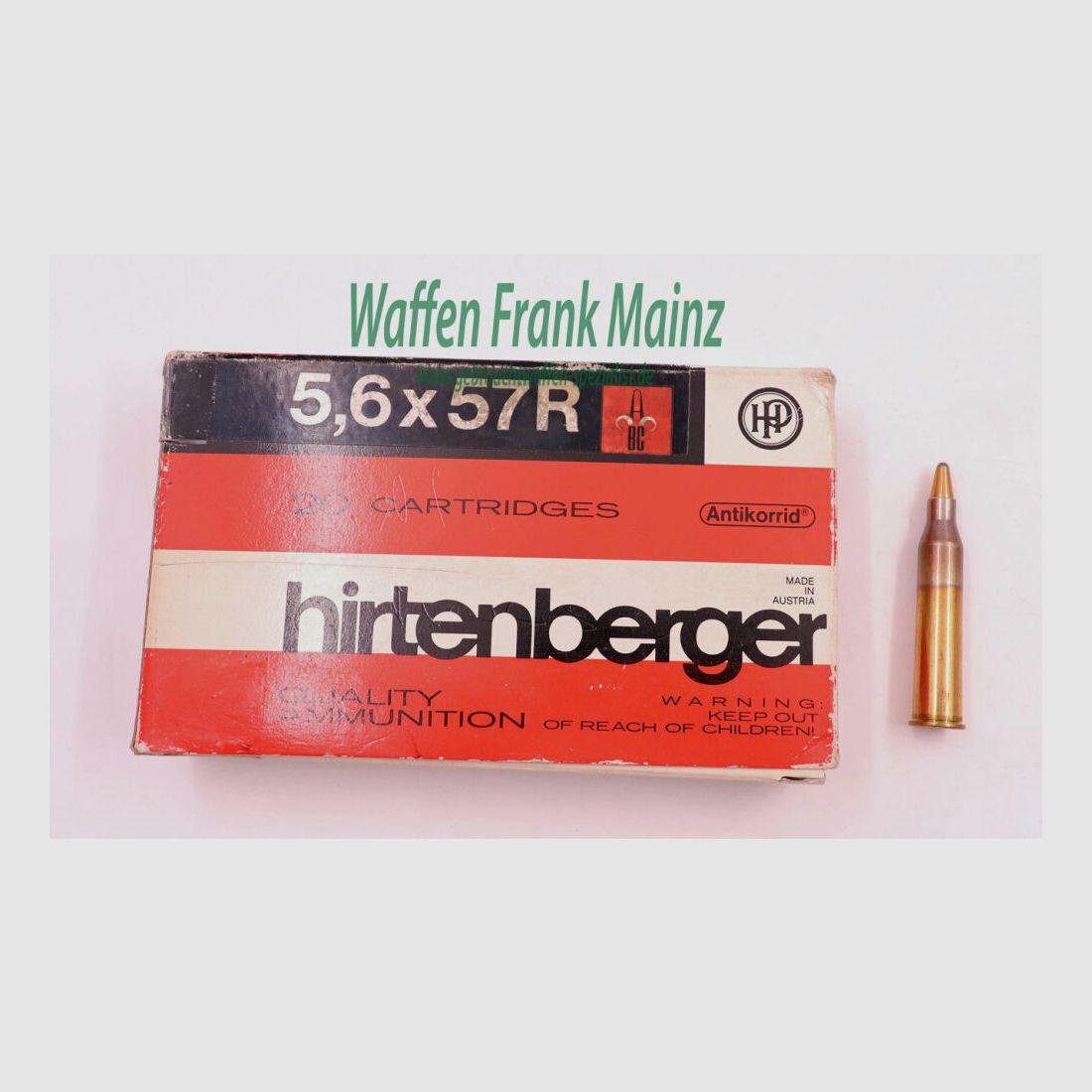 Hirtenberger / Austria rifle cartridges 5.6x57R