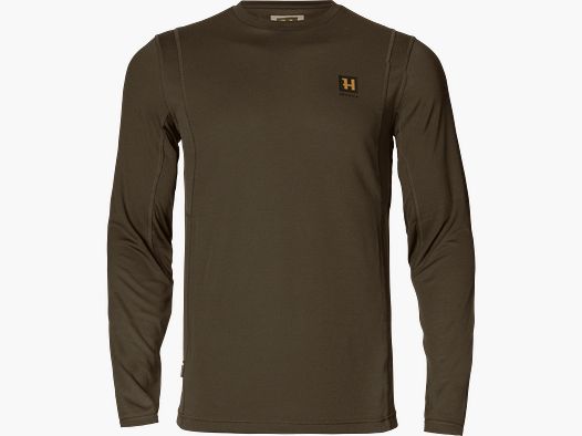 Härkila Forest Hunter L/S T-shirt Uomo Caccia Verde/Ombra Marrone M