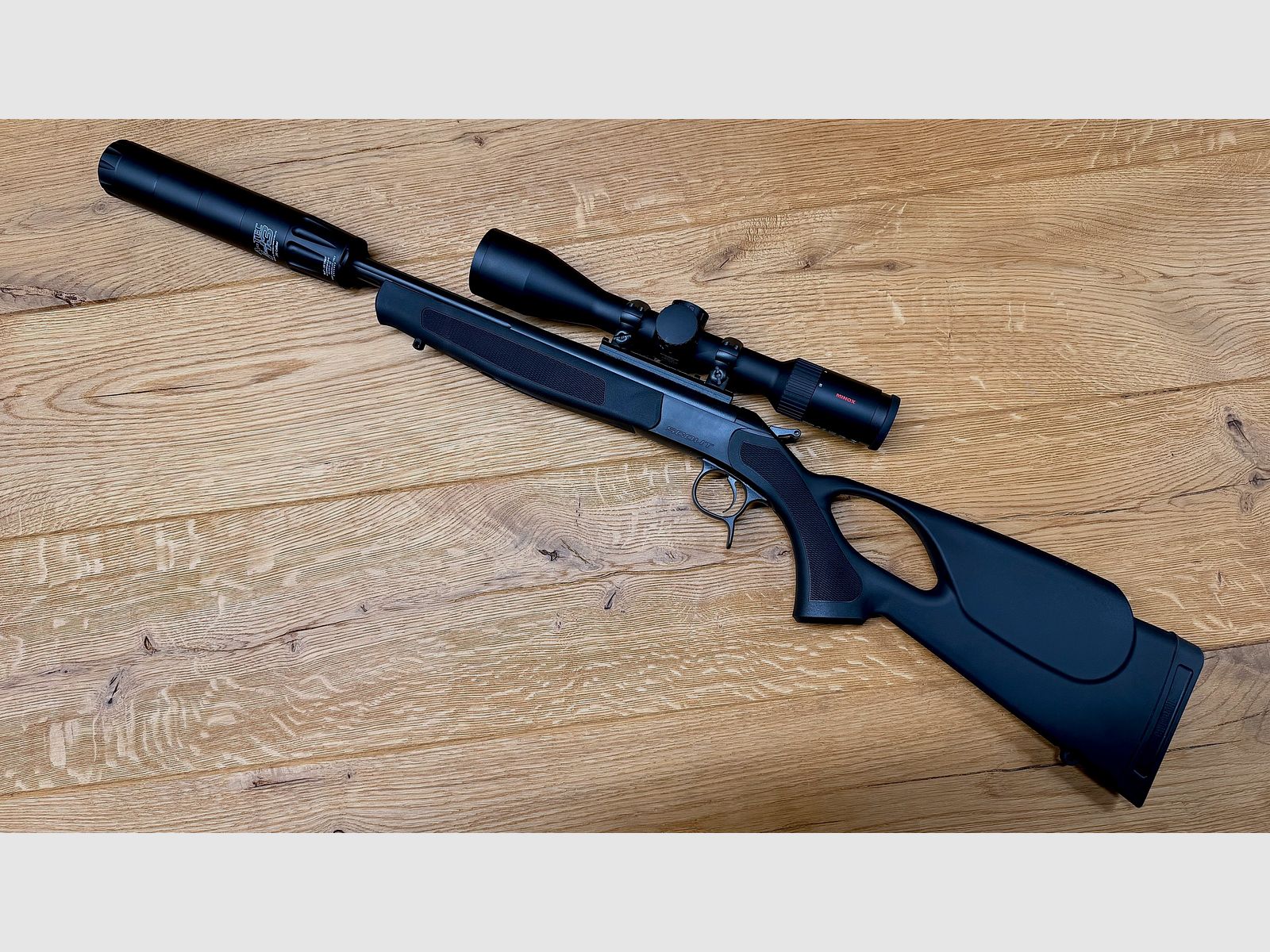 CVA Scout Karpersysteem Compleetset / LL 42cm / 5/8x24 / incl. Minox RS4 2,5-10x50 & A-Tec H3, afbeelding 4 van 9