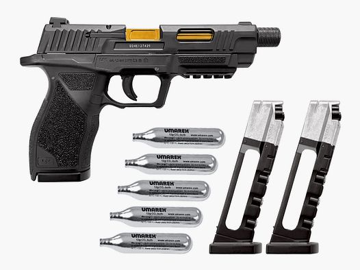 UX Umarex SA10 pistola de CO2 4,5 mm BB de acero y diabolo - 2 cargadores - 5 cápsulas de CO2 - NUEVO