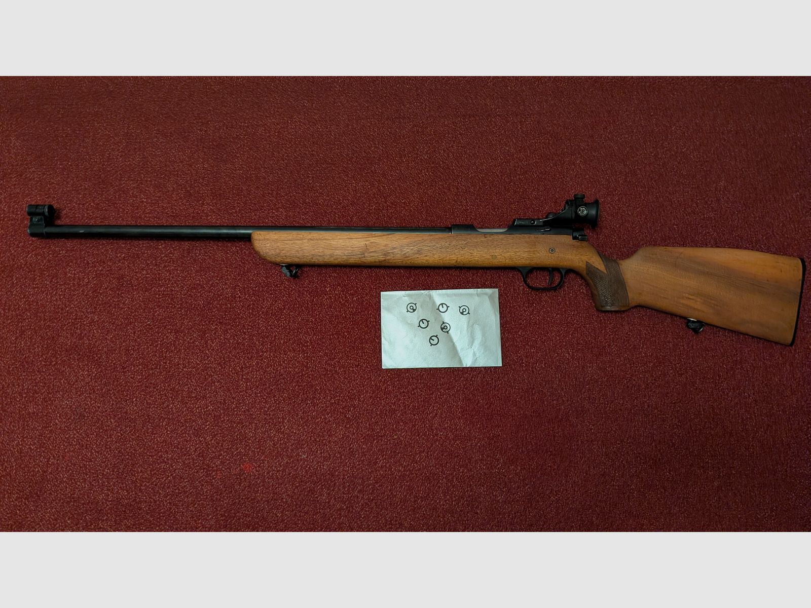 Walther Matchbüchse mit Diopter .22lfb inkl.Tasche