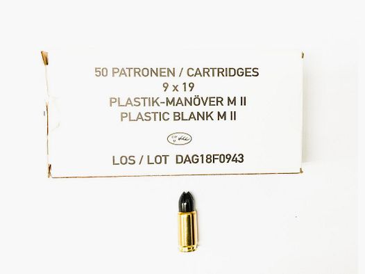 9x19mm Swiss P Cartuccia a salve