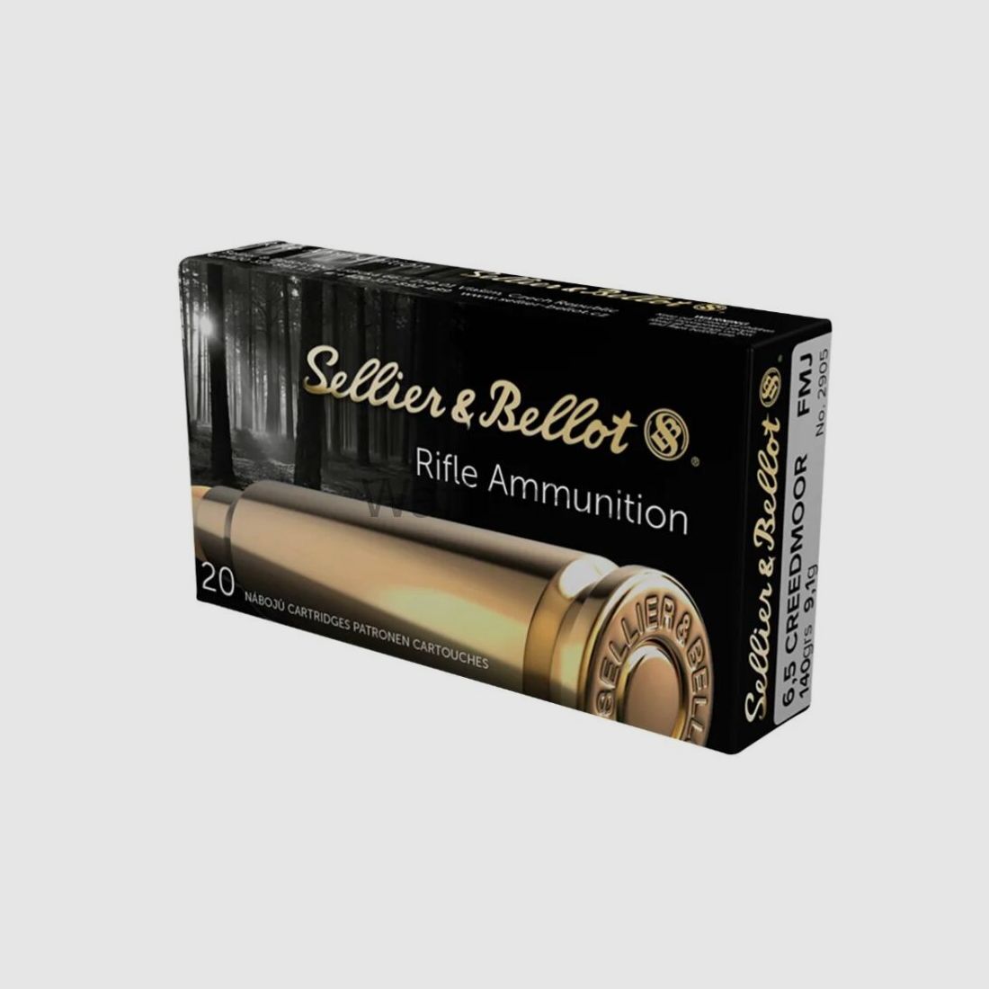Sellier & Bellot 6,5 Creedmoor Full Metal Jacket 9,1g/140grs.