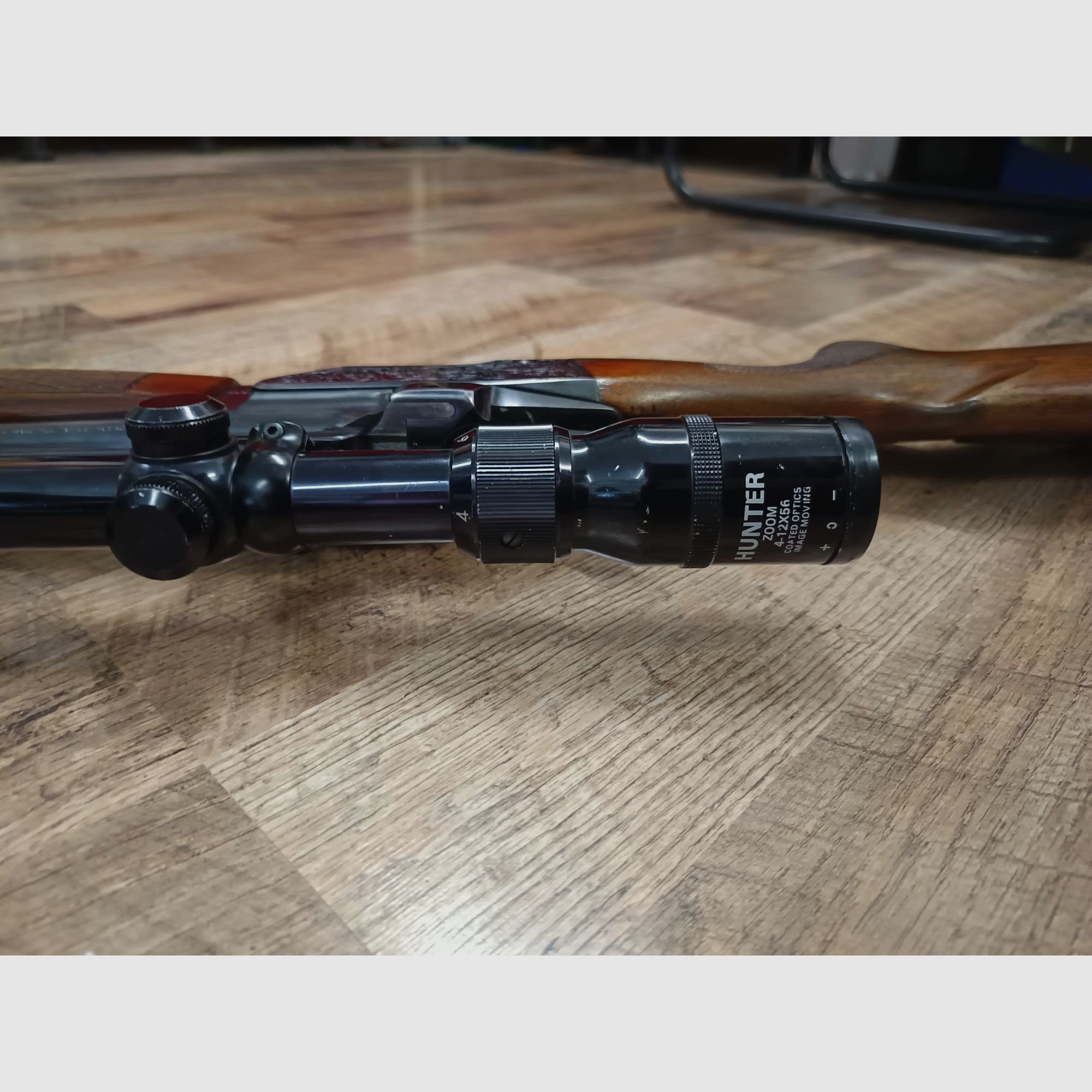 Brünner ZH306 Büchsflinte Bockbüchsflinte 5,6x50R Mag. Kaliber 12 inkl. Zielfernrohr Hunter Schwenkmontage