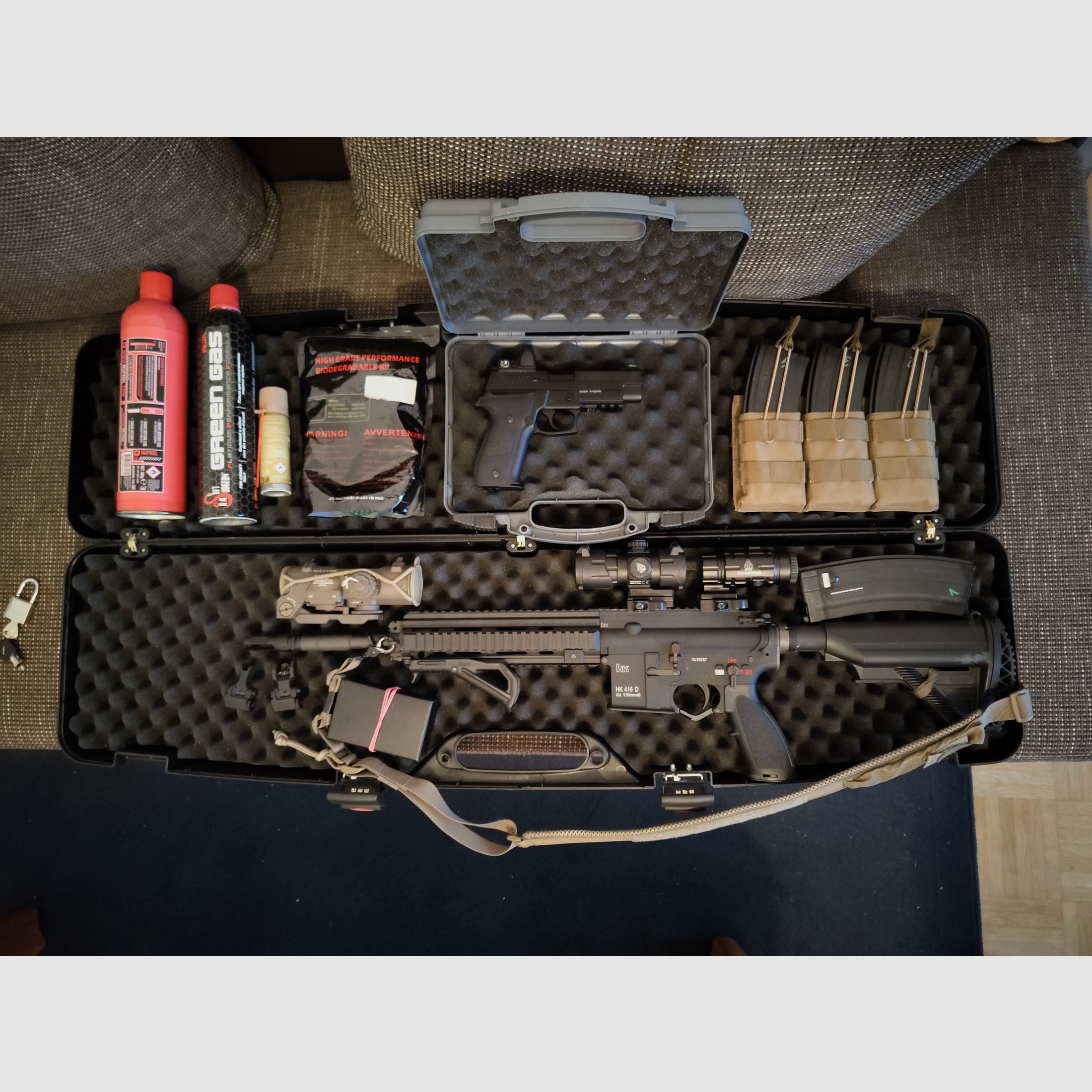 VFC HK416D + Raven Sig Sauer P226