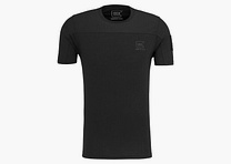 GLOCK Tactical T-Shirt Schwarz – Ripstop-Schultern, Stretch-Torso – Soft-Velcro-Badge – Größe 3XL