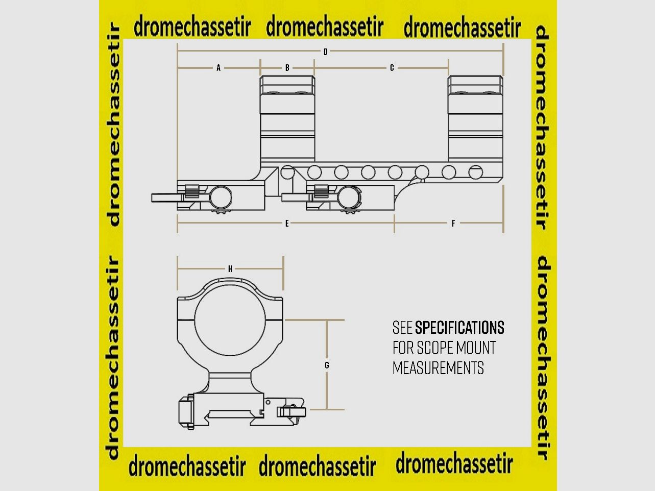 SAMSON Monobloc Mount, diameter 30mm, offset 2&Prime;, 20 moa, image 2 of 2