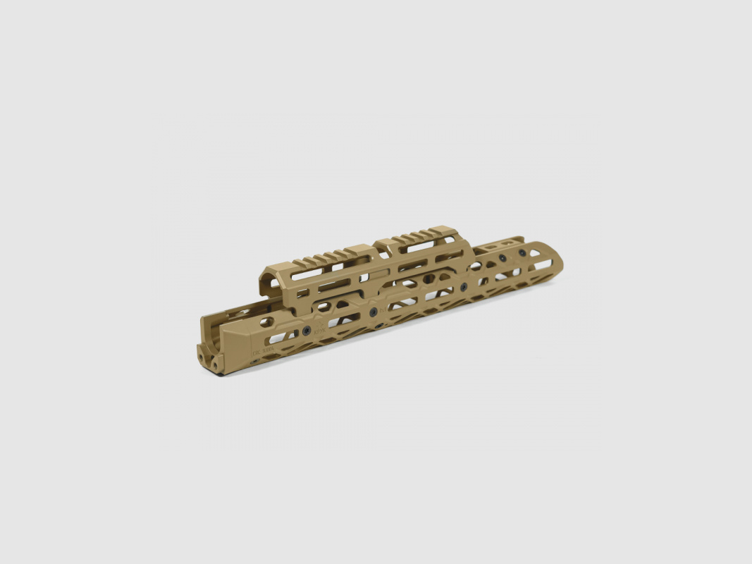 KPYK Langer AK M-LOK Handschutz mit langem Gasrohrcover CRC 1U004B Coyote Tan