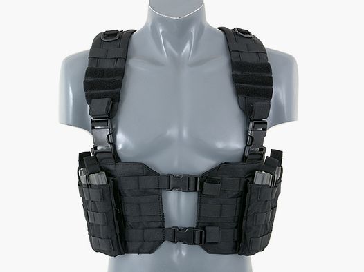 Split Front Chest Harness - Black [8FIELDS]
