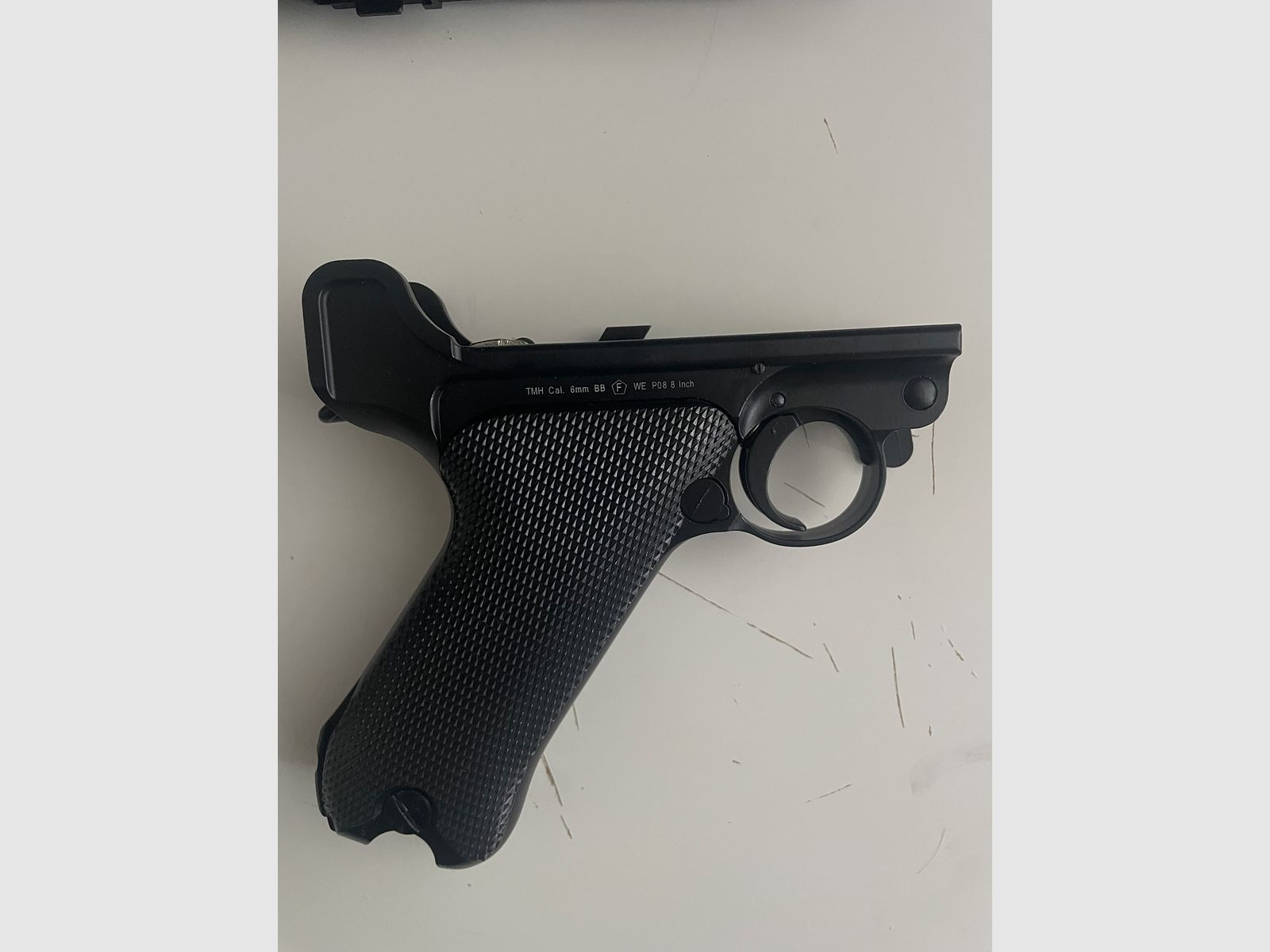 P08 GBB von WE, Drum Mag, Nuprol premium Rot Gas 