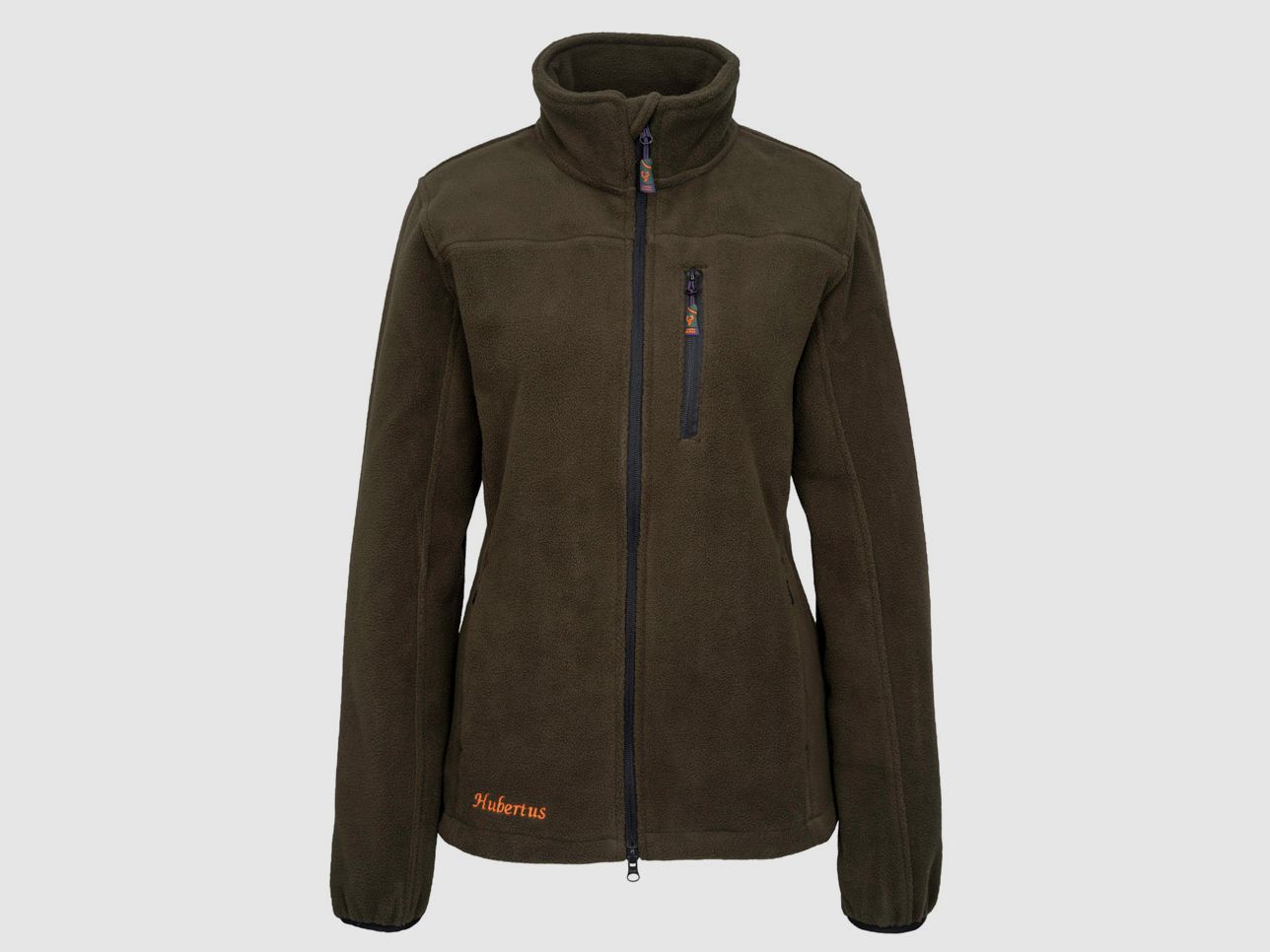 Hubertus Fleecejacke Oliv/braun
