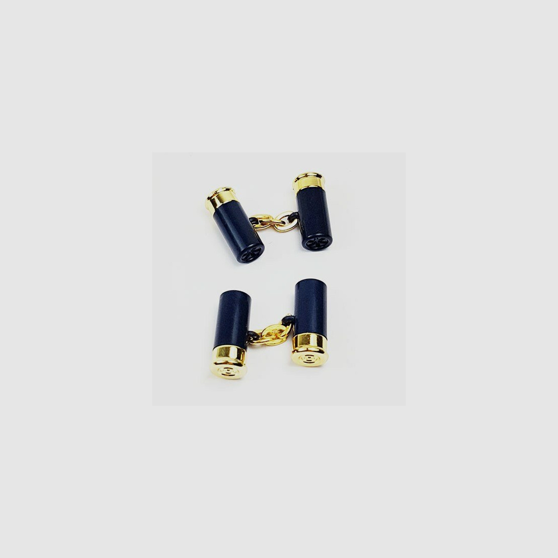 Lovergreen Manschettenknöpfe Motiv Manschettenknöpfe Schrotpatrone maritim 75% Nylon 25% Gold