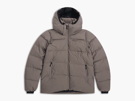 Bergans Lava Warm Down Jacket w/Hood Women Rock Taupe XS