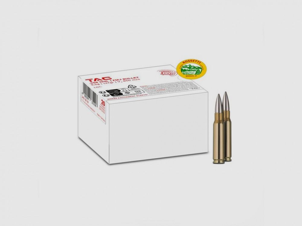 GECO Munition Kal. .308 Win FMJ 147 gn