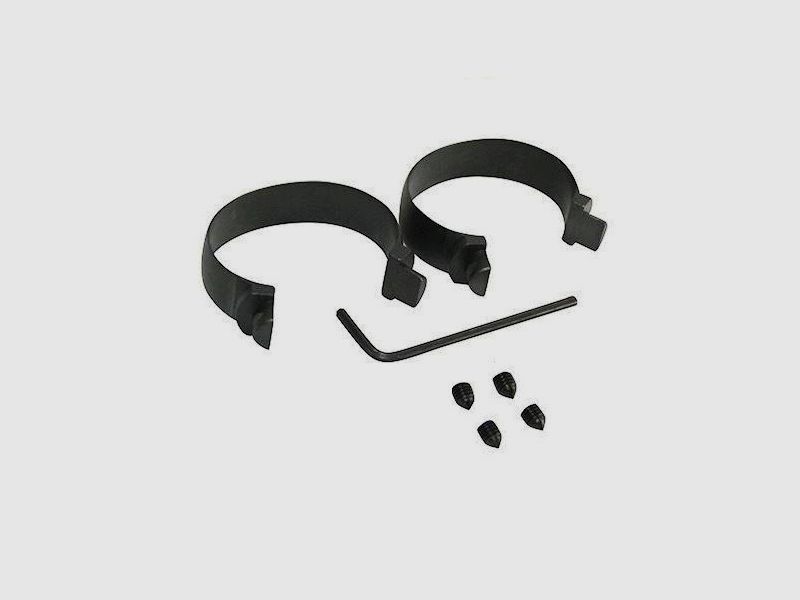 2 Ringen 30mm Laag Zwart