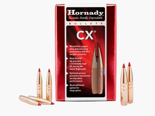 Hornady CX Pociski 6,5 mm/.264 w 130 Grain Artykuł 26178
