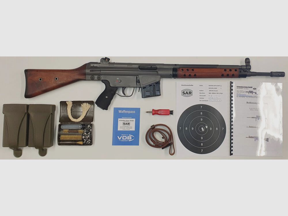 Swabian Arms GmbH semi-automatic rifle SAR M41 SPORTMATCH MF3 G3KT caliber 308win. - MADE IN GERMANY - similar to HK41/G3