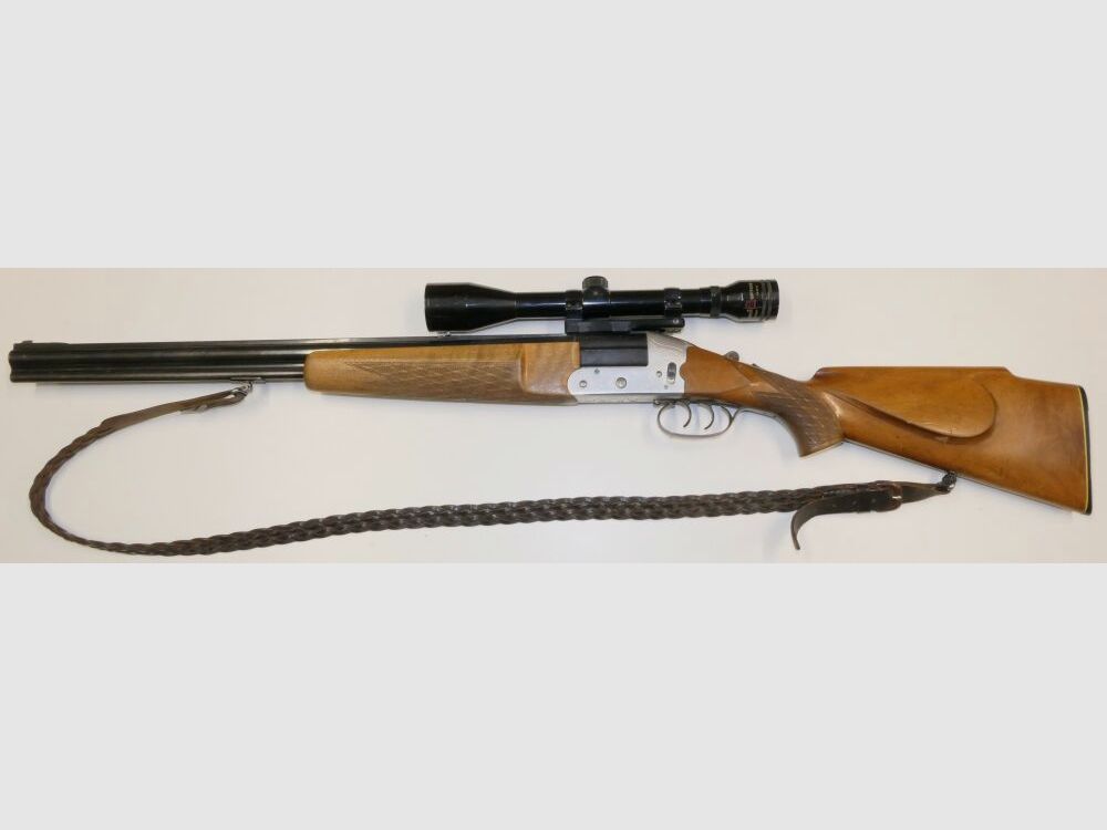 Heym used weapon Bockbüchsflinte Heym Mod22 SE in caliber 7x57R and 16/70 including ZF telescope sight Tasco Optic