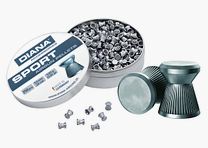DIANA Diabolo z płaską główką karbowany 5,5mm 250 sztuk