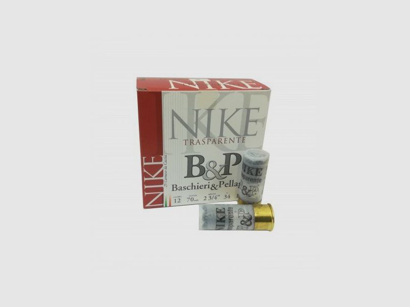 CARTUCHO B&P CAZA NIKE TRANSPARENTE CAL.12 – 34GR.