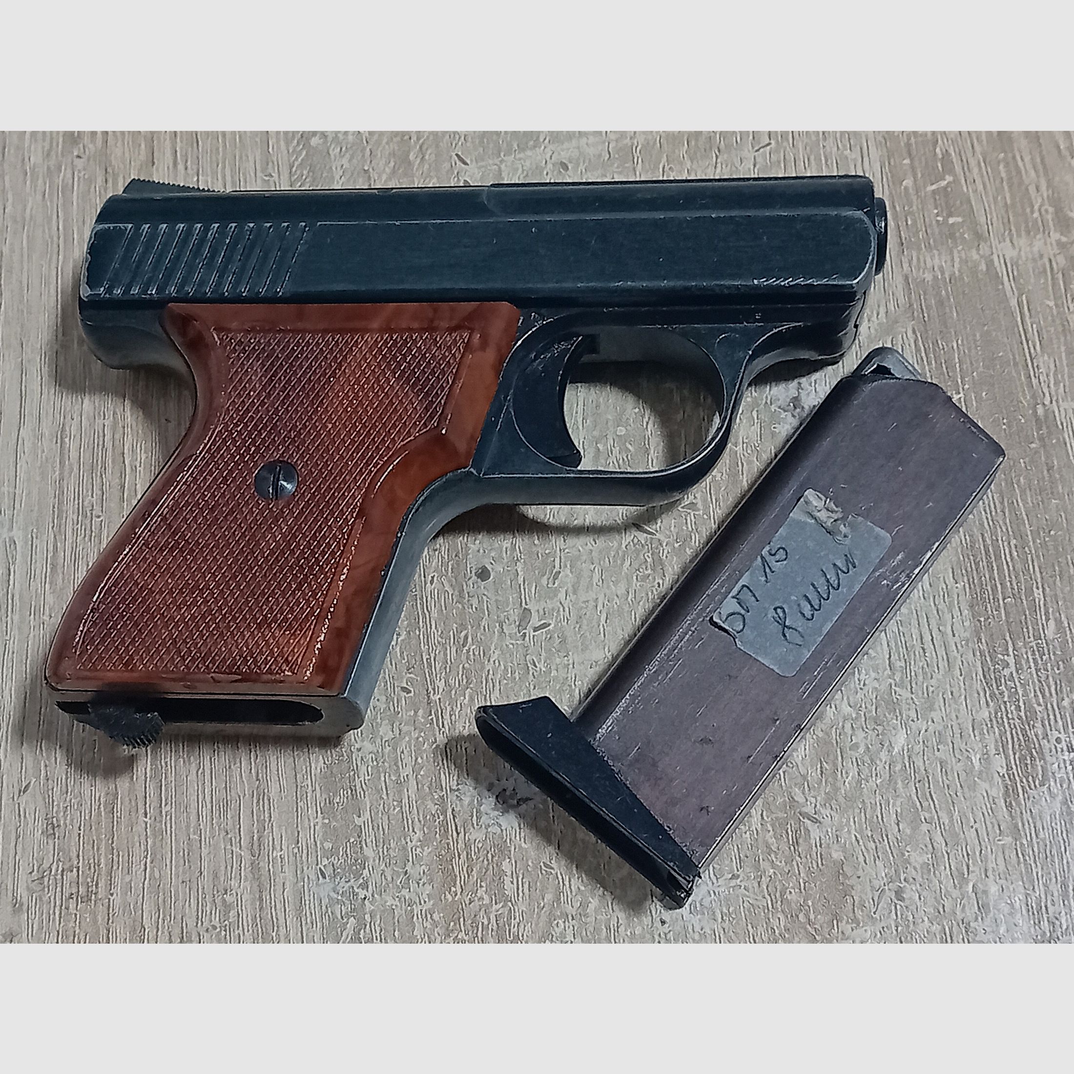 Old Rhön SM 15 caliber 8 mm blank in PTB 83/2 from 1976!