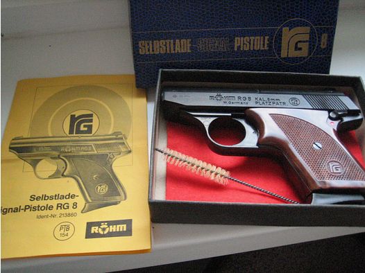 Röhm RG 8 – PTB 154 (alte PTB) – frühe Fertigung – Sammlerstück mit OVP