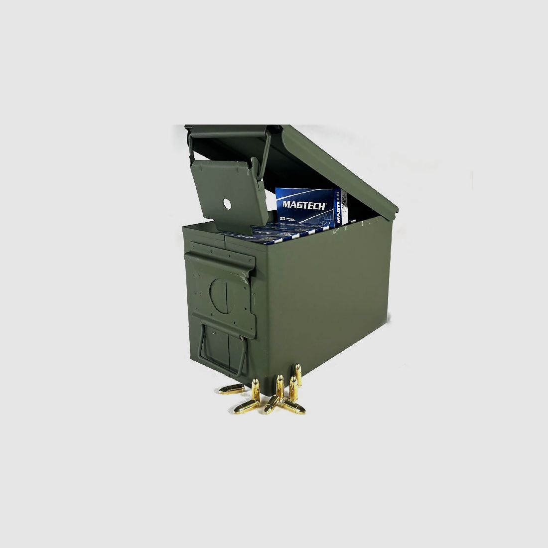 MAGTECH-Munitionsbox 9 mm Luger FMJ 124 grs / 8,0 g 1 Munitionskiste (1.550 Schuss á 0,289 €*)