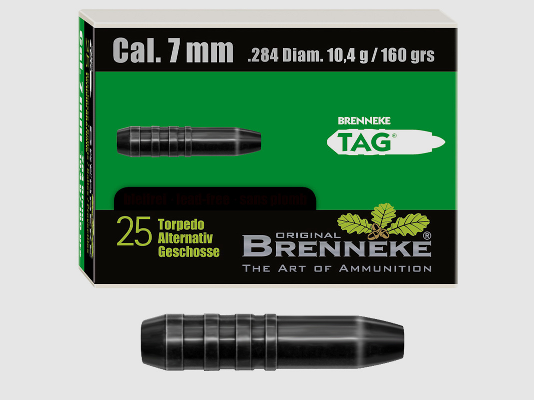 Brenneke bullet 7mm (.284) TAG 10.4g / 160grs 25 pieces