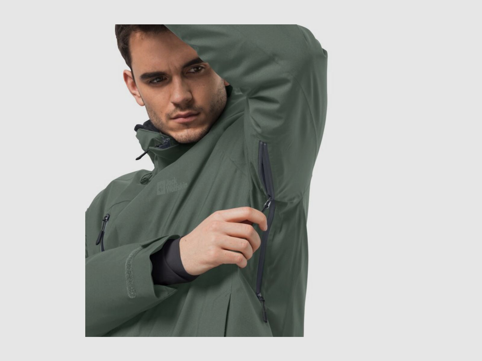 JACK WOLFSKIN Troposphere Ins Jkt M Hedge Green