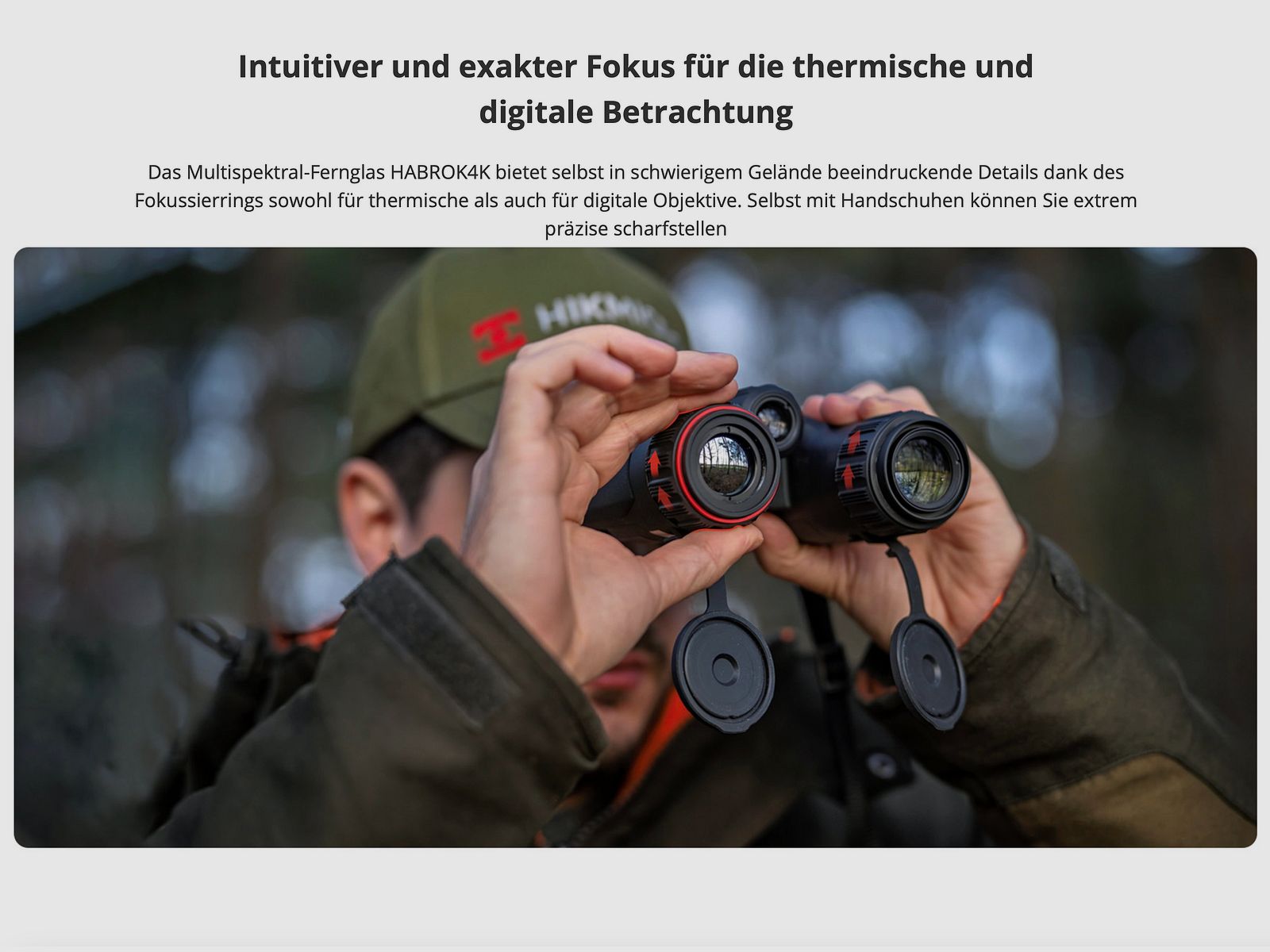 Hikmicro Binocular Habrok 4K HE25L 5.5-22x60 Wärmebild/Nachtsicht/Digitalkamera 850Nm 1920 x 1080