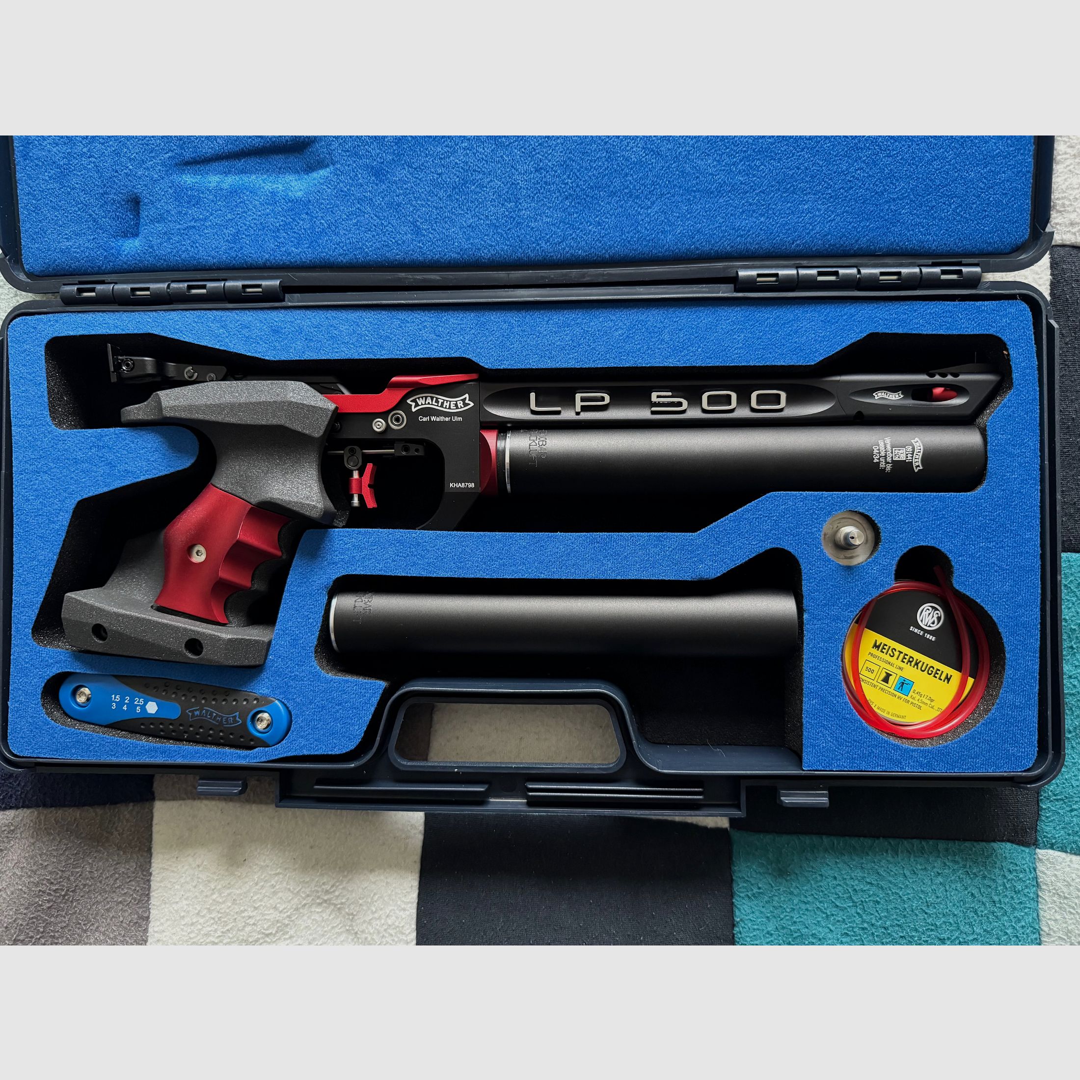 Walther LP 500 Master Factory red