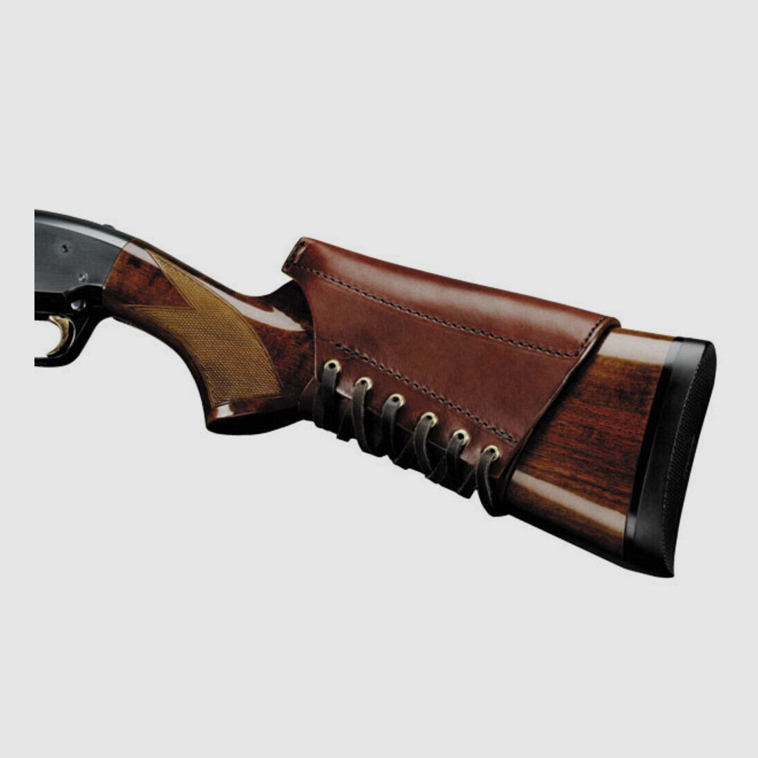 Triple K rehausseur de joue en cuir marron Medium armes longues, image 2 sur 2