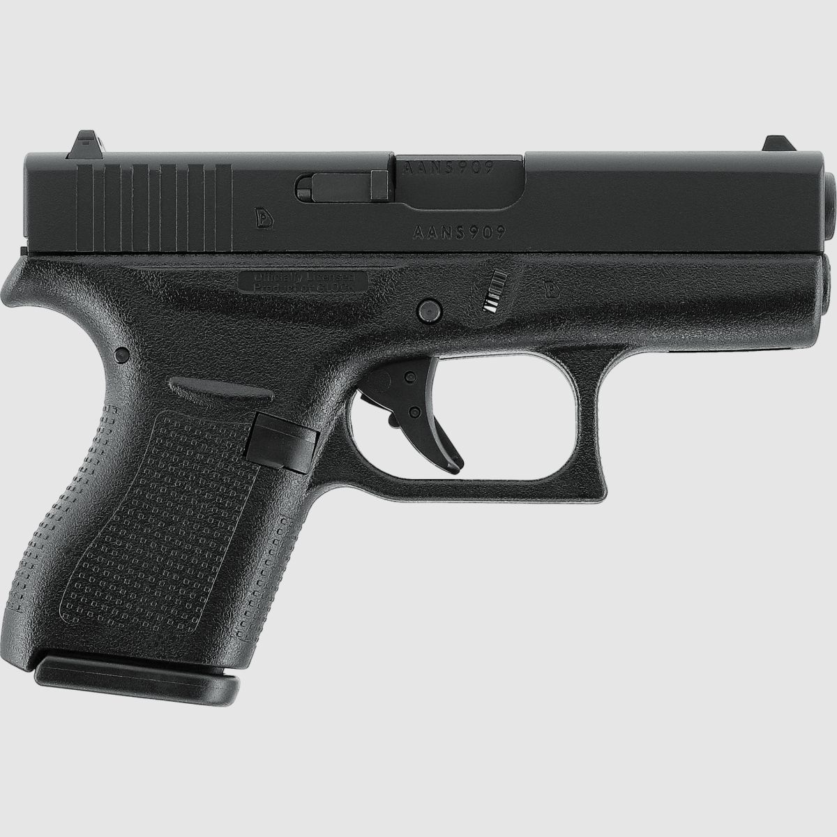 Glock 42 con slitta in metallo GBB nera - VfC