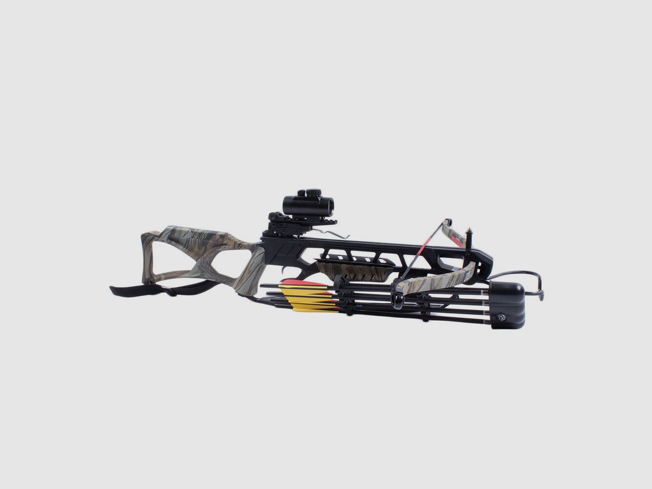 Man Kung Recurve Anaconda 175 lbs Camo SET - Quiver, Pijlen, RedDot