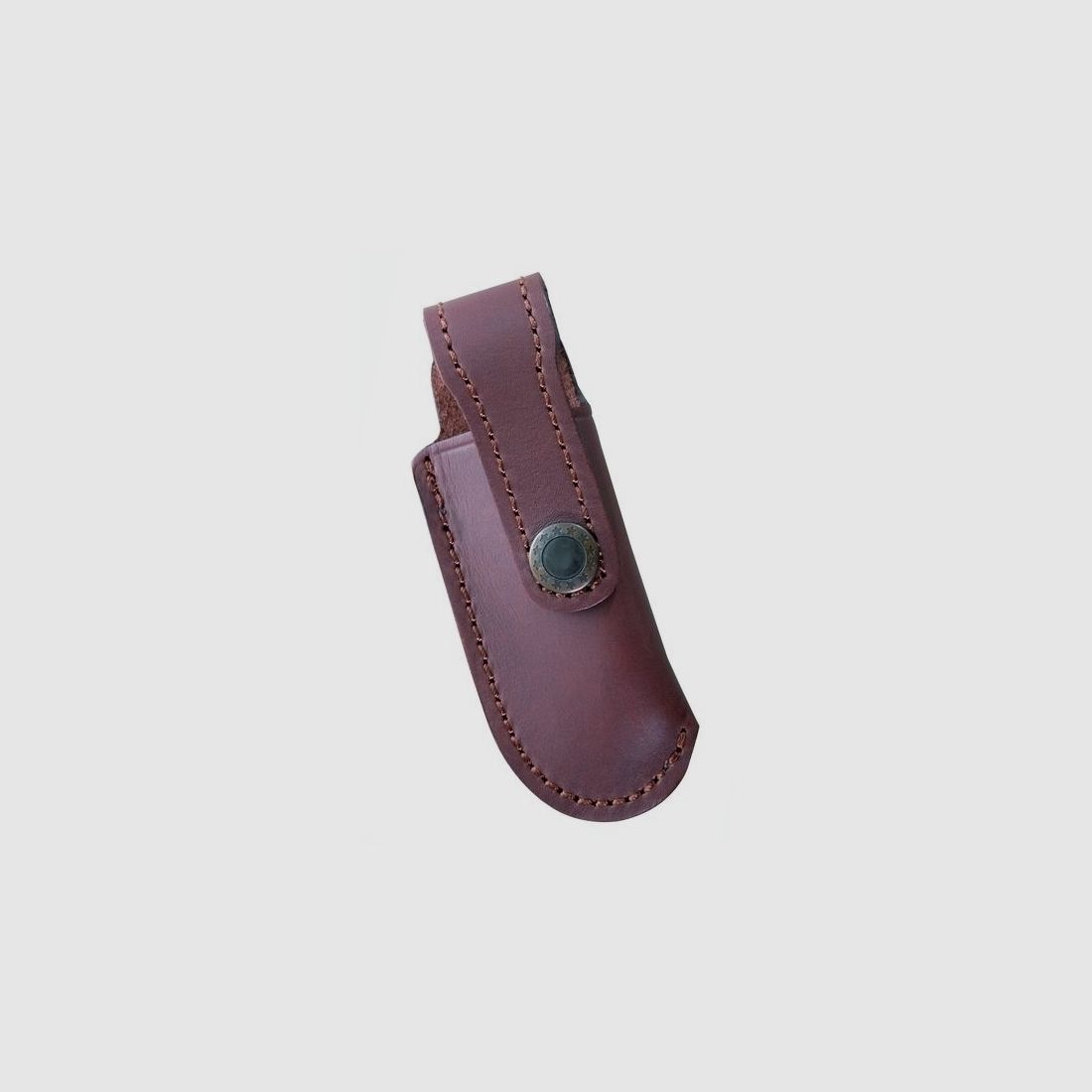 Braunes Lederetui schlank schmal fr Messer mit 12cm Heftlnge
