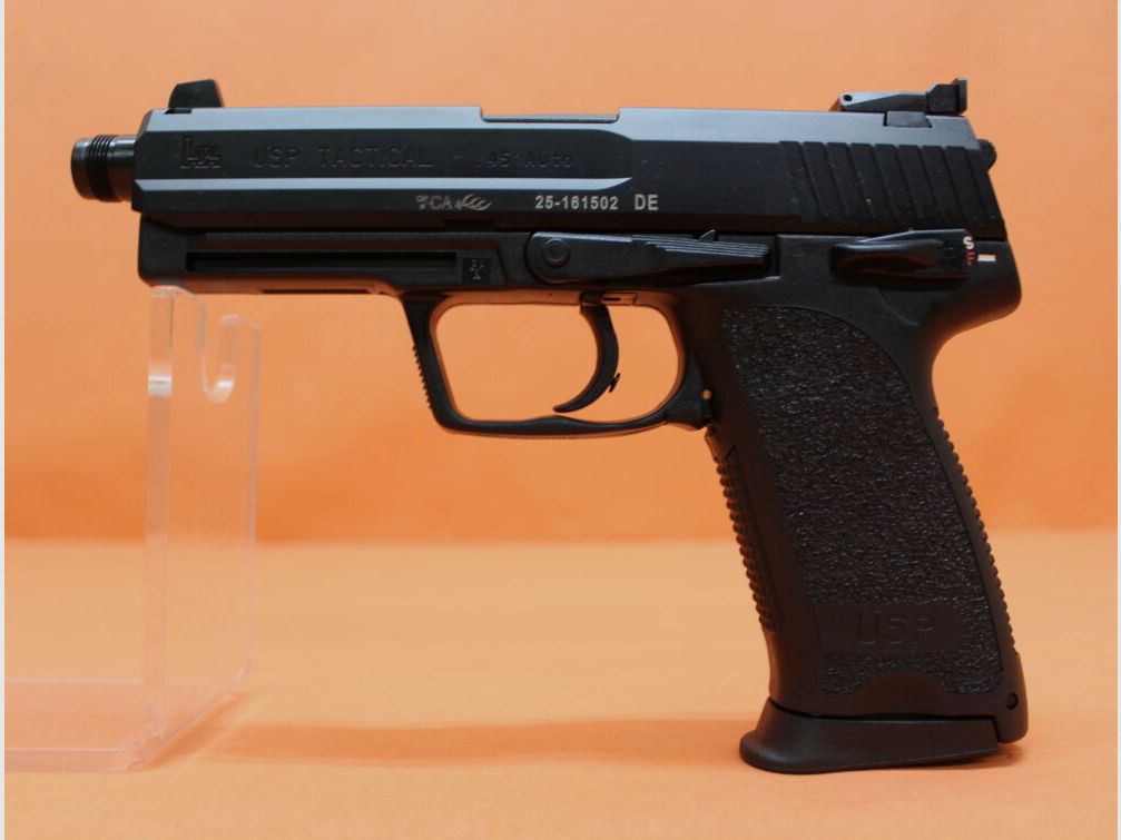 Heckler&Koch Ha.Pistole .45Auto Heckler&Koch/H&K HK USP TACTICAL 129mm Lauf mit Gewinde M16x1L (.45ACP/.45A.C.P), Bild 1 von 3