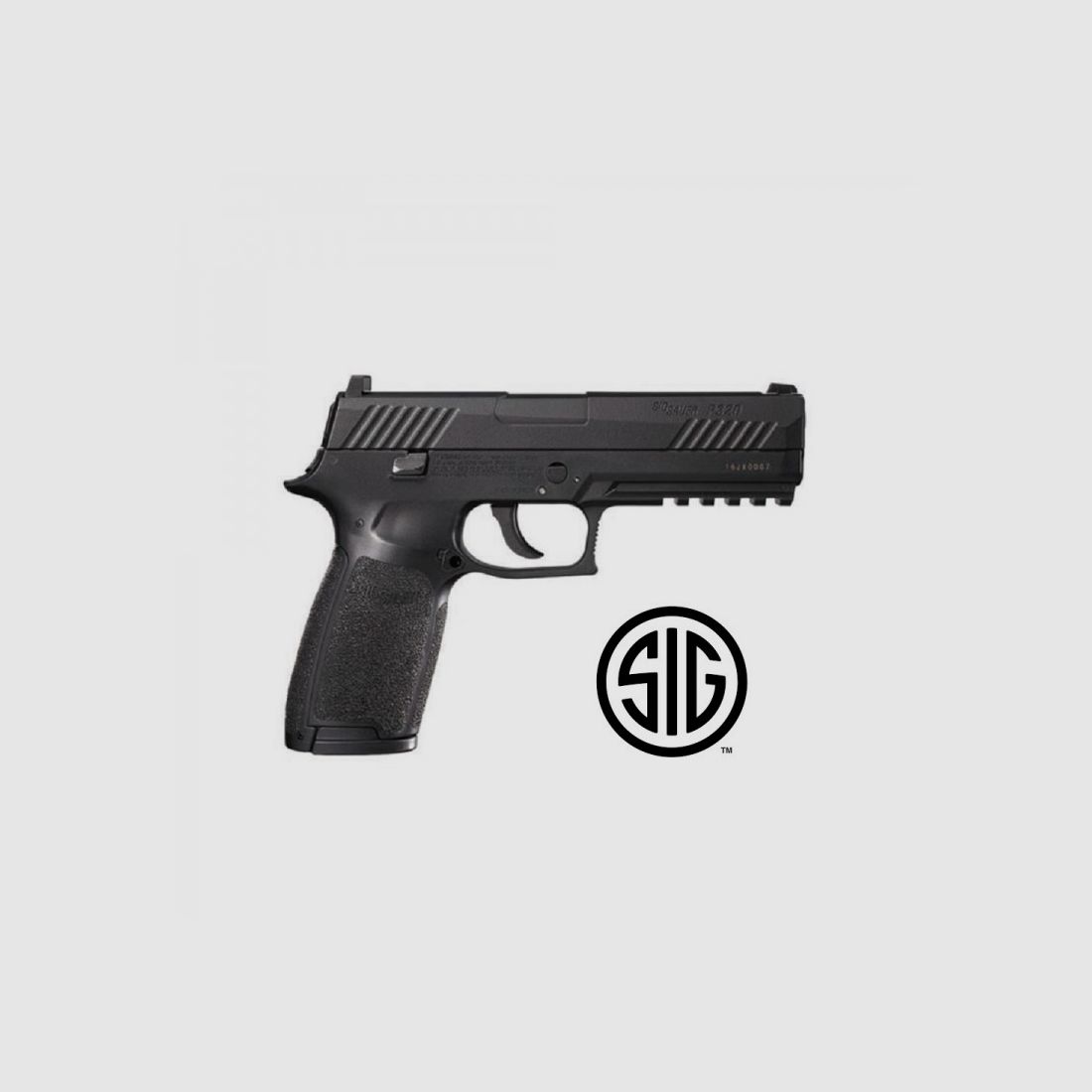 Pistole Sig Sauer P320 Black CO2 - 4,5 mm Diabolos / Stahl-BBs - Blowback, Bild 3 von 4