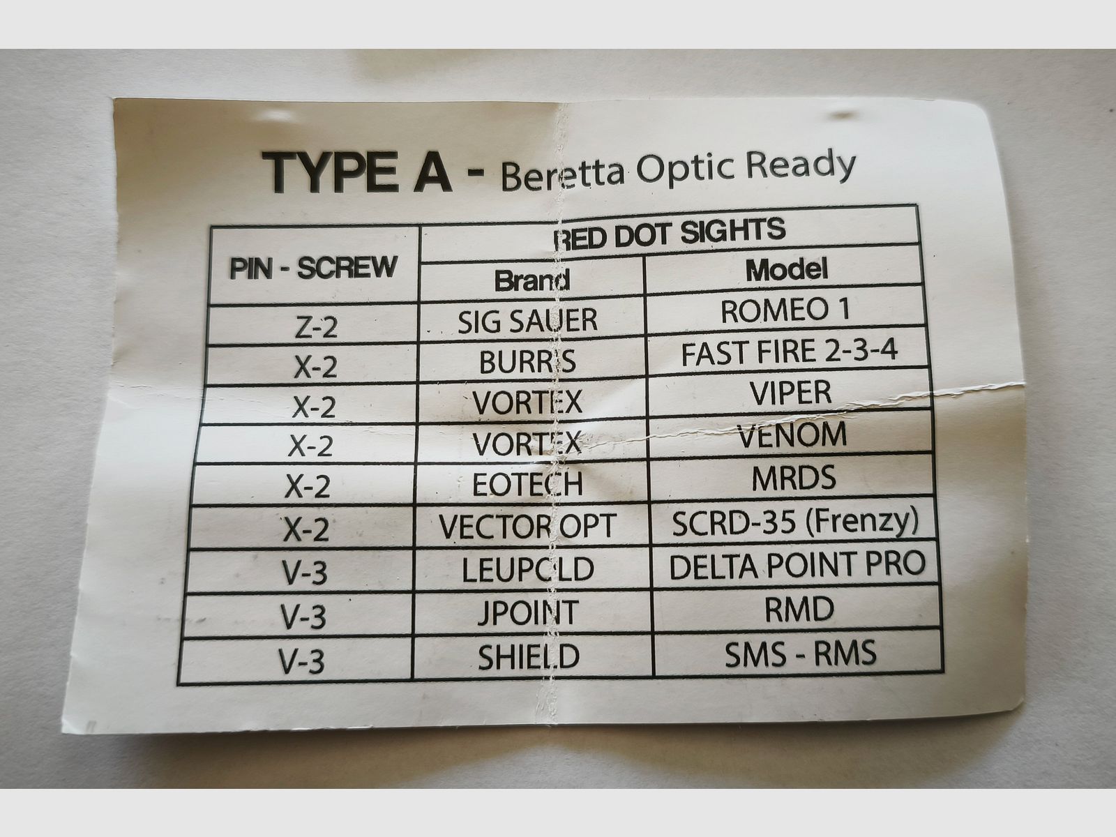 Toni System Beretta 92X RDO Adapterplatte für Red-Dot