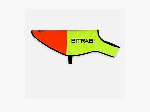 Bitrabi High Visibility Dog Raincoat Orange