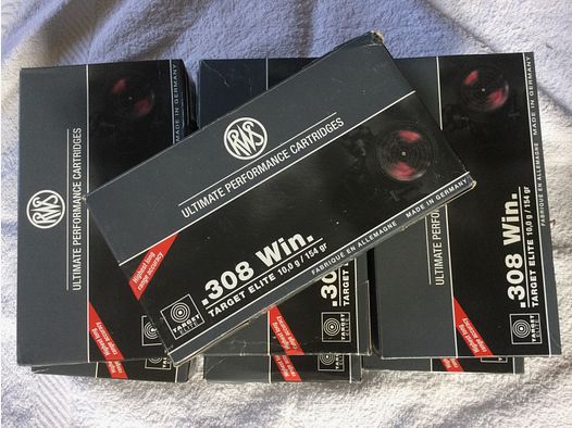 Hülsen 308 Winchester Hersteller RWS 140 Stück losgleich original Verpackung unbehandelt