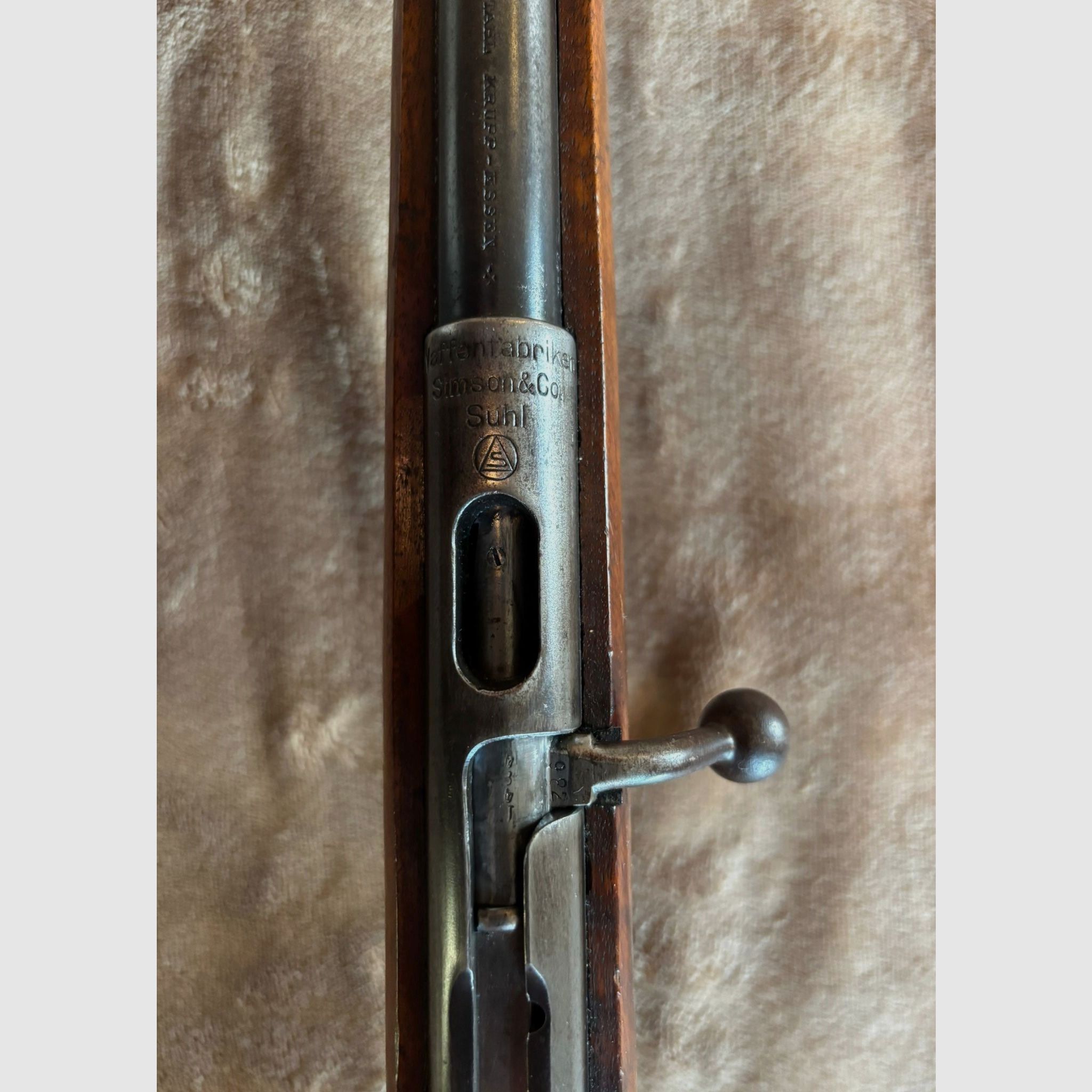 Repetierbüchse 22 Long Rifle Simson&Co Suhl Rarität offene Visierung