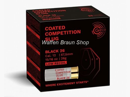 GECO COMP SLUG BLACK 26 12/67,5 26g 25ER