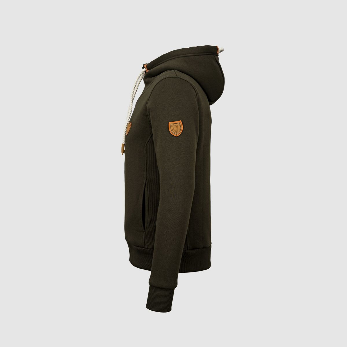 HUBERTUS Sudadera de caza para hombres con cremallera